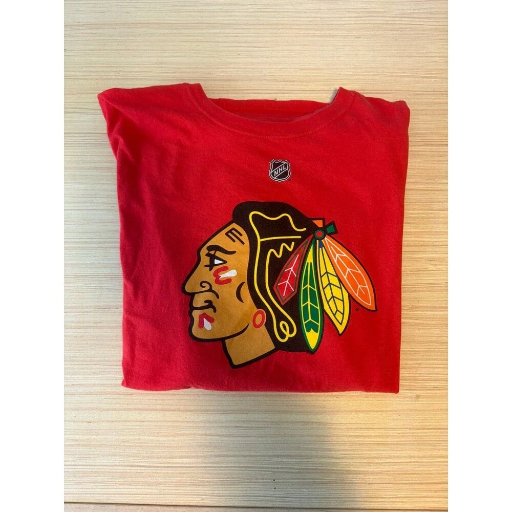 Connor Bedard 98 Chicago Blackhawks Fanatics T Shirt Adult XL Red NHL